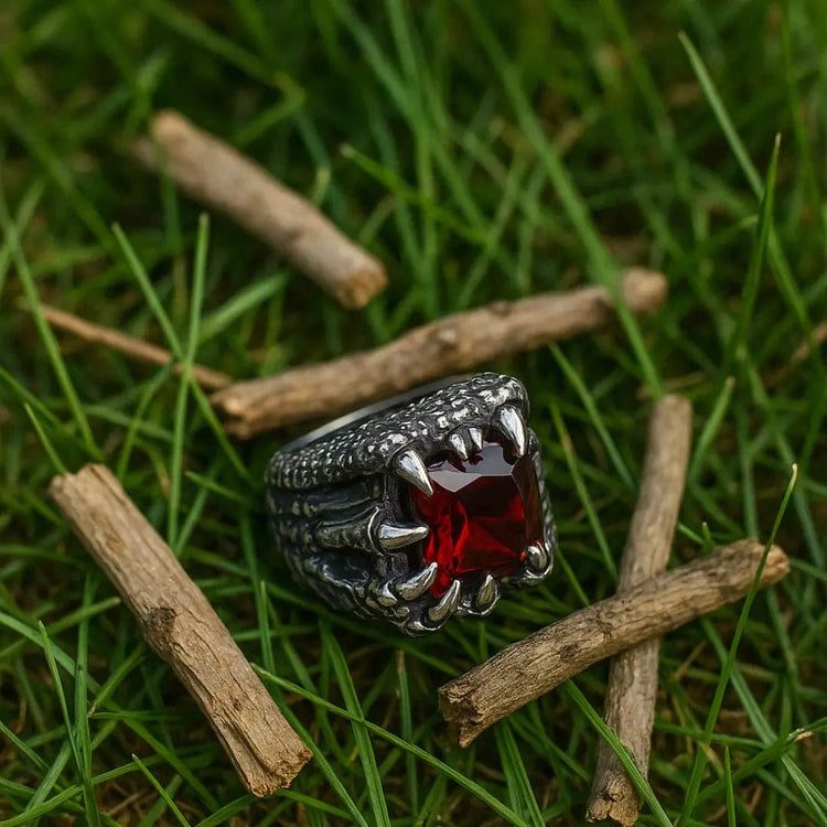 Wikingerring \"Ring der vier Drachenfeuer\". Wikingerring \"Ring der vier Drachenfeuer\".