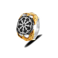 Wikinger Ring - Raben Wächter des Vegvisir Wikinger Ring - Raben Wächter des Vegvisir
