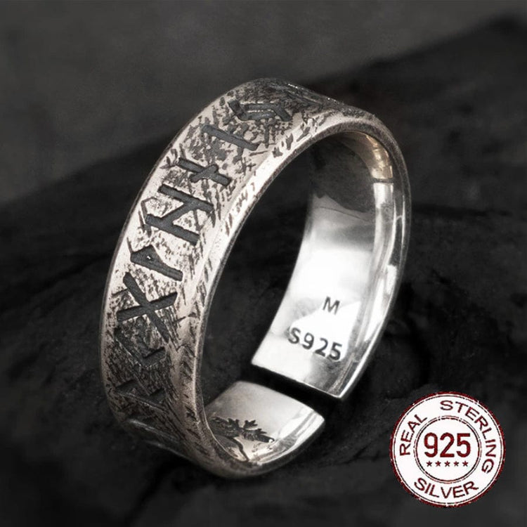 Wikinger Ring aus 925er Sterlingsilber - Allianz der ewigen Runen Wikinger Ring aus 925er Sterlingsilber - Allianz der ewigen Runen