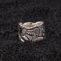 Wikinger Ring aus 925er Sterling Silber - Das Vollmondduell Wikinger Ring aus 925er Sterling Silber - Das Vollmondduell