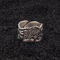 Wikinger Ring aus 925er Sterling Silber - Das Vollmondduell Wikinger Ring aus 925er Sterling Silber - Das Vollmondduell