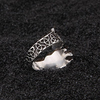 Wikinger Ring aus 925er Sterling Silber - Les Pattes de l'Ours Wikinger Ring aus 925er Sterling Silber - Les Pattes de l'Ours