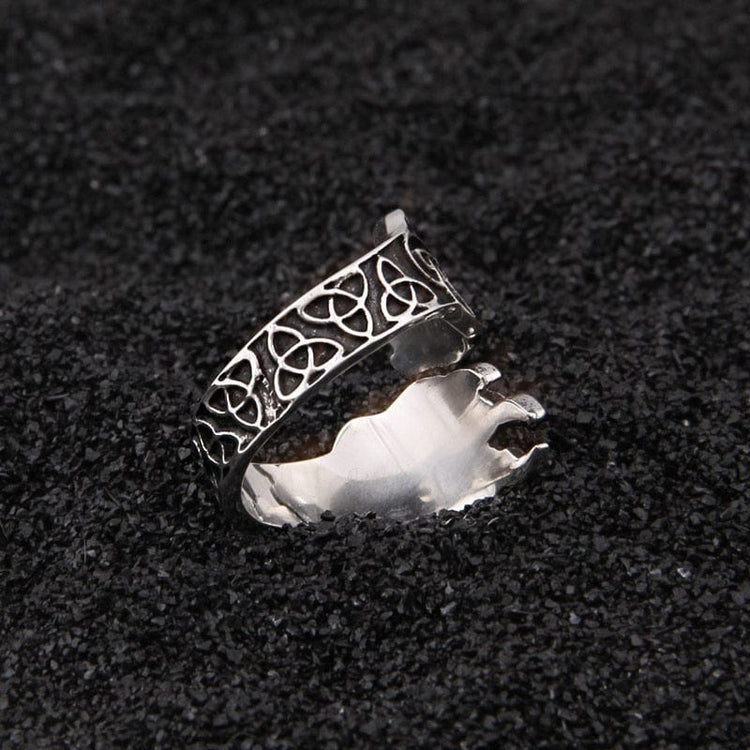 Wikinger Ring aus 925er Sterling Silber - Les Pattes de l'Ours Wikinger Ring aus 925er Sterling Silber - Les Pattes de l'Ours