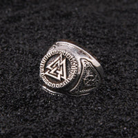 Wikinger Ring aus 925er Sterlingsilber - Macht des Valknut Wikinger Ring aus 925er Sterlingsilber - Macht des Valknut