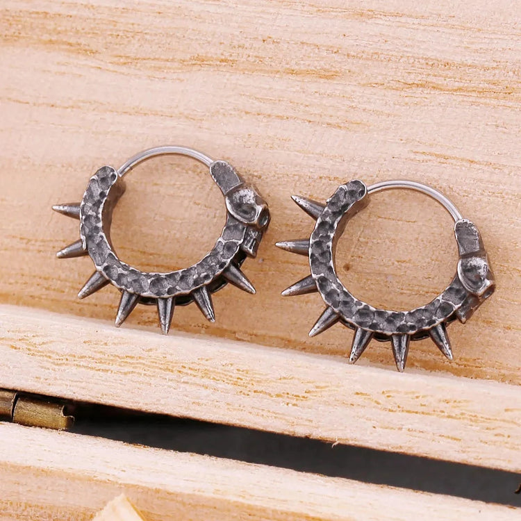 Wikinger-Totenkopf-Ohrringe Wikinger-Totenkopf-Ohrringe