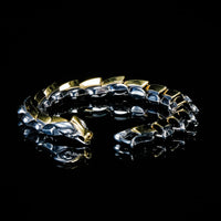 Schlangenarmband \"Zorn von Jörmungand\" - Gold / Silber Schlangenarmband \"Zorn von Jörmungand\" - Gold / Silber