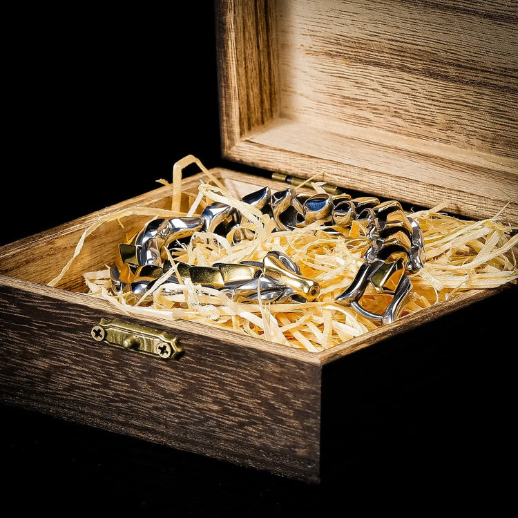 Schlangenarmband \"Zorn von Jörmungand\" - Gold / Silber Schlangenarmband \"Zorn von Jörmungand\" - Gold / Silber
