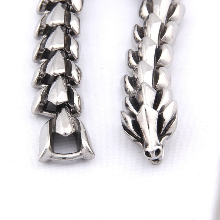 Wikinger-Armband aus 925er Sterlingsilber - Der prächtige Ouroboros Wikinger-Armband aus 925er Sterlingsilber - Der prächtige Ouroboros