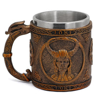 Wikingerkrug \"Bösartiger Loki Krug\" Wikingerkrug \"Bösartiger Loki Krug\"
