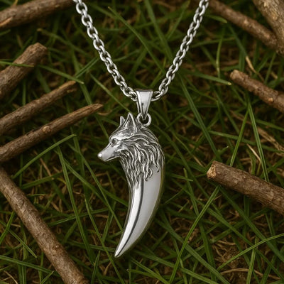 Collier Collier de loup "Ne jamais abandonner" - Odins Hall