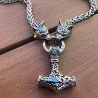 Mjolnir-Halskette - Wolfsschutz Mjolnir-Halskette - Wolfsschutz