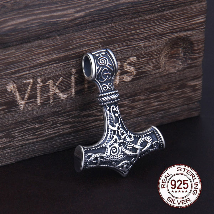 Anhänger aus 925er Sterlingsilber - Mjolnir Anhänger aus 925er Sterlingsilber - Mjolnir