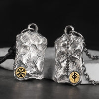 Wikingerkette aus 925er Sterlingsilber - Runenstele Wikingerkette aus 925er Sterlingsilber - Runenstele