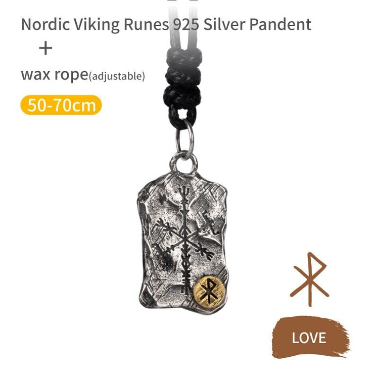 Wikingerkette aus 925er Sterlingsilber - Runenstele Wikingerkette aus 925er Sterlingsilber - Runenstele
