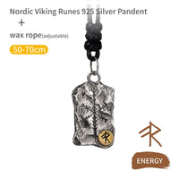 Wikingerkette aus 925er Sterlingsilber - Runenstele Wikingerkette aus 925er Sterlingsilber - Runenstele