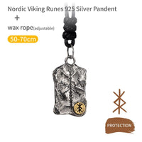 Wikingerkette aus 925er Sterlingsilber - Runenstele Wikingerkette aus 925er Sterlingsilber - Runenstele