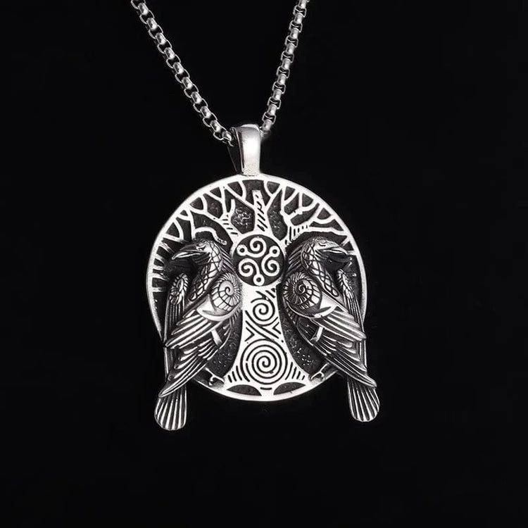 Wikinger-Halskette Hugin et Munin Wikinger-Halskette Hugin et Munin