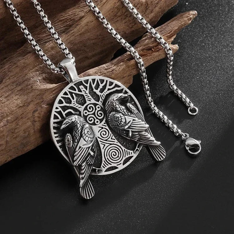 Wikinger-Halskette Hugin et Munin Wikinger-Halskette Hugin et Munin