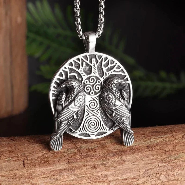Wikinger-Halskette Hugin et Munin Wikinger-Halskette Hugin et Munin