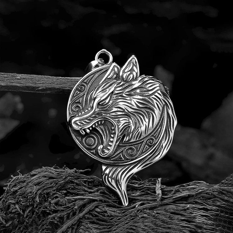 Wikinger-Halskette das Gebrüll des großen Fenrir Wikinger-Halskette das Gebrüll des großen Fenrir