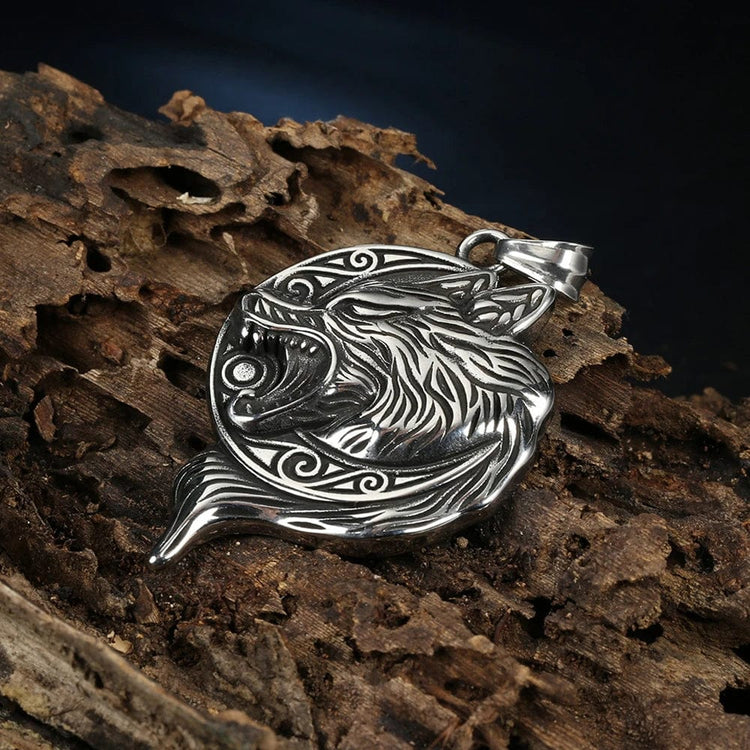 Wikinger-Halskette das Gebrüll des großen Fenrir Wikinger-Halskette das Gebrüll des großen Fenrir