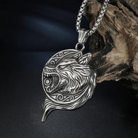 Wikinger-Halskette das Gebrüll des großen Fenrir Wikinger-Halskette das Gebrüll des großen Fenrir