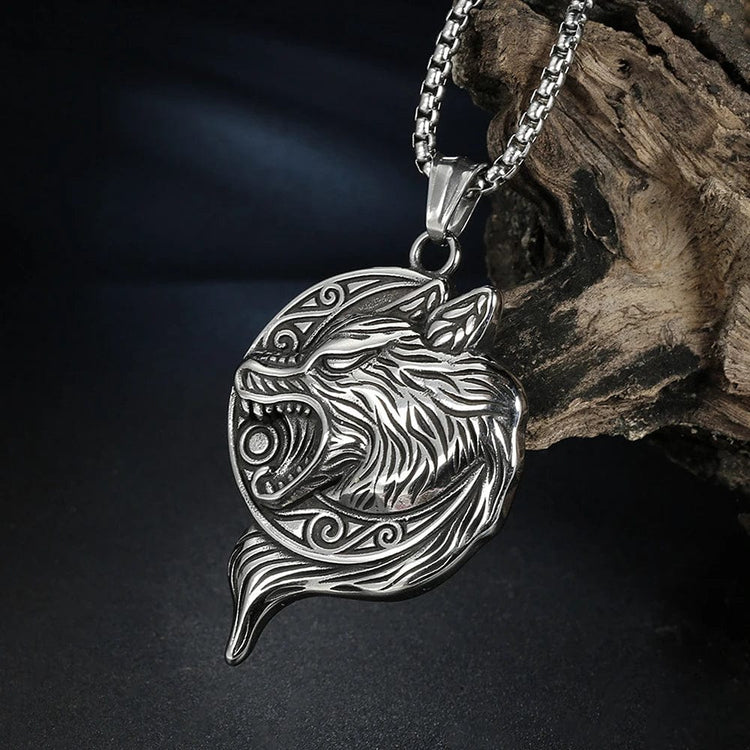 Wikinger-Halskette das Gebrüll des großen Fenrir Wikinger-Halskette das Gebrüll des großen Fenrir