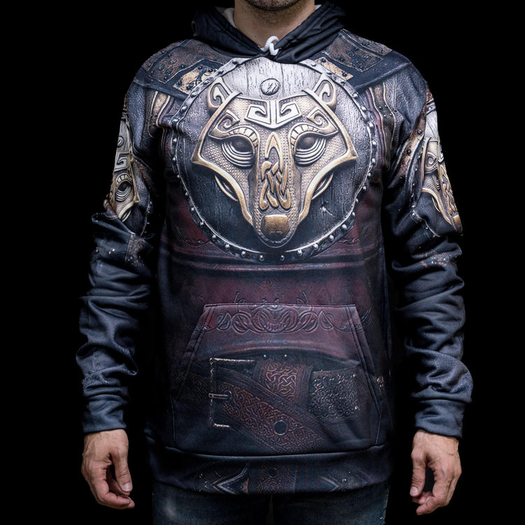 Wikinger Hoodie \"Fenrir, die Ausrüstung des Kriegers\" Wikinger Hoodie \"Fenrir, die Ausrüstung des Kriegers\"