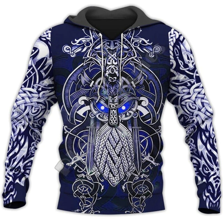 Wikinger Hoodie \"Fenrir und Odin - Duell des Schicksals\" Hoodie Wikinger Hoodie \"Fenrir und Odin - Duell des Schicksals\" Hoodie