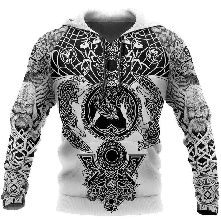 Wikinger Hoodie \"Nordwolf Hoodie - Wikinger Embleme\" Wikinger Hoodie \"Nordwolf Hoodie - Wikinger Embleme\"