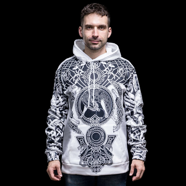 Wikinger Hoodie \"Nordwolf Hoodie - Wikinger Embleme\" Wikinger Hoodie \"Nordwolf Hoodie - Wikinger Embleme\"