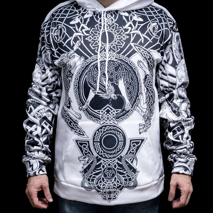Wikinger Hoodie \"Nordwolf Hoodie - Wikinger Embleme\" Wikinger Hoodie \"Nordwolf Hoodie - Wikinger Embleme\"