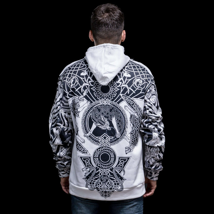 Wikinger Hoodie \"Nordwolf Hoodie - Wikinger Embleme\" Wikinger Hoodie \"Nordwolf Hoodie - Wikinger Embleme\"