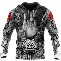 Wikinger-Hoodie \"Hoodie Mjöllnir und Valknut\". Wikinger-Hoodie \"Hoodie Mjöllnir und Valknut\".