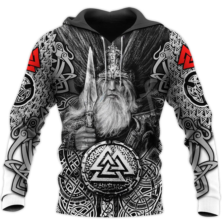 Wikinger-Hoodie \"Hoodie Mjöllnir und Valknut\". Wikinger-Hoodie \"Hoodie Mjöllnir und Valknut\".