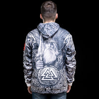 Wikinger-Hoodie \"Hoodie Mjöllnir und Valknut\". Wikinger-Hoodie \"Hoodie Mjöllnir und Valknut\".