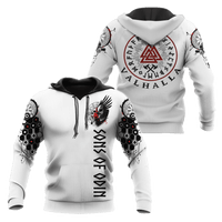 Wikinger Hoodie \"Rune Valknut Weg nach Walhalla\" Wikinger Hoodie \"Rune Valknut Weg nach Walhalla\"