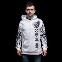 Wikinger Hoodie \"Rune Valknut Weg nach Walhalla\" Wikinger Hoodie \"Rune Valknut Weg nach Walhalla\"