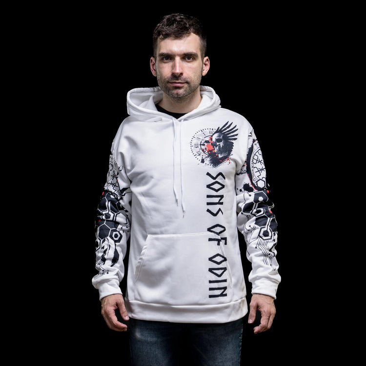 Wikinger Hoodie \"Rune Valknut Weg nach Walhalla\" Wikinger Hoodie \"Rune Valknut Weg nach Walhalla\"