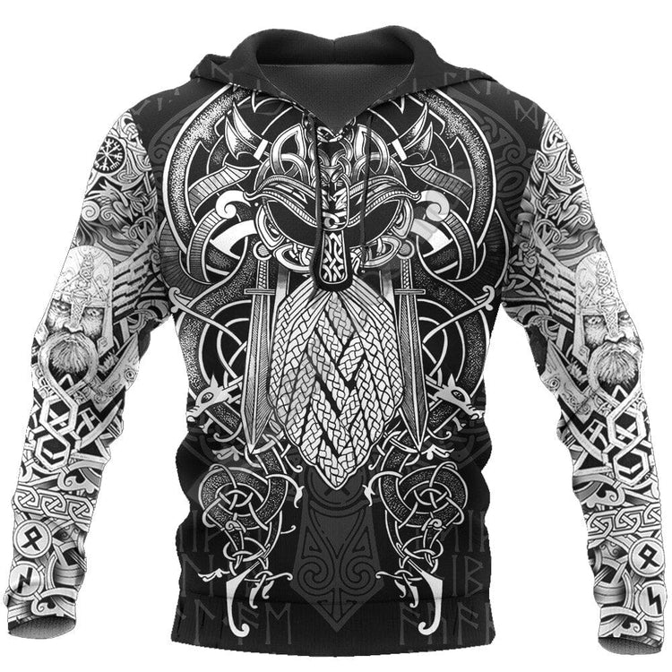 Wikinger-Hoodie \"Thors Epicenter - Macht des Donners\". Wikinger-Hoodie \"Thors Epicenter - Macht des Donners\".