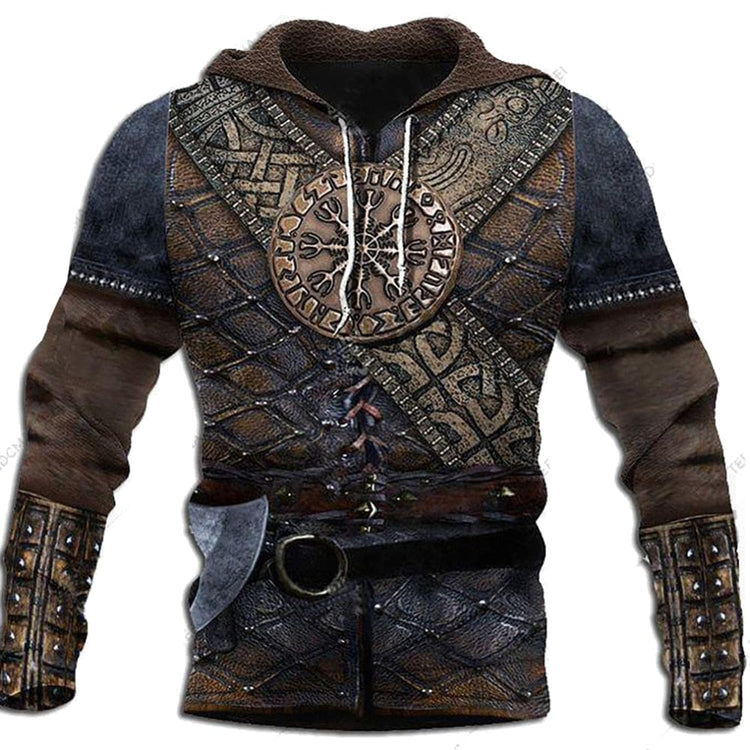 Wikinger Hoodie \"Vegvisir, der Kompass des Kriegers\" Wikinger Hoodie \"Vegvisir, der Kompass des Kriegers\"