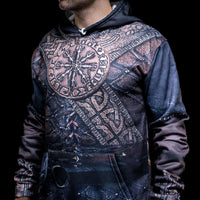 Wikinger Hoodie \"Vegvisir, der Kompass des Kriegers\" Wikinger Hoodie \"Vegvisir, der Kompass des Kriegers\"