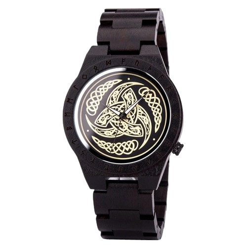 Armbanduhr aus Holz - Das Horn des Odin Armbanduhr aus Holz - Das Horn des Odin