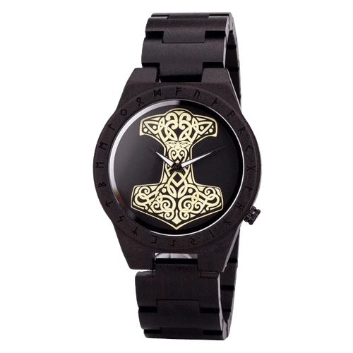 Armbanduhr aus Holz - Mjolnir Armbanduhr aus Holz - Mjolnir