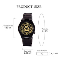 Armbanduhr aus Holz - Valknut Armbanduhr aus Holz - Valknut