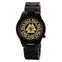 Armbanduhr aus Holz - Valknut Armbanduhr aus Holz - Valknut