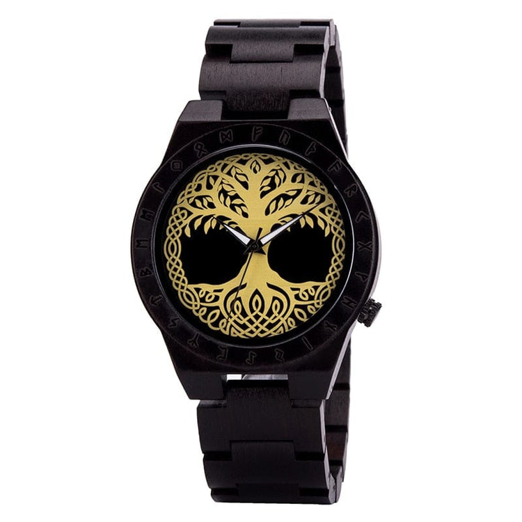 Armbanduhr aus Holz - Yggdrasil Armbanduhr aus Holz - Yggdrasil