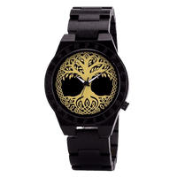 Armbanduhr aus Holz - Yggdrasil Armbanduhr aus Holz - Yggdrasil