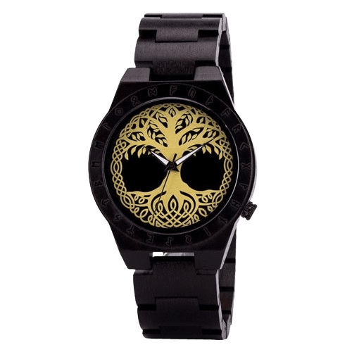 Armbanduhr aus Holz - Yggdrasil Armbanduhr aus Holz - Yggdrasil
