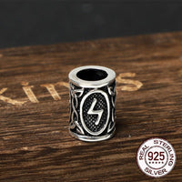 Wikingerbartperlen aus 925er Sterling Silber - Runenkollektion Wikingerbartperlen aus 925er Sterling Silber - Runenkollektion